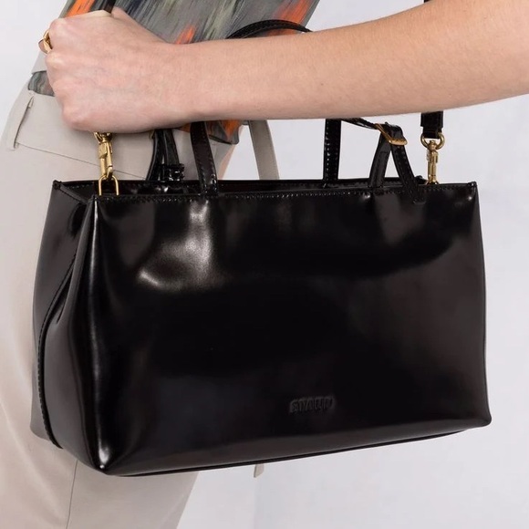 STAUD Handbags - Staud Lady Satchel Tote Black